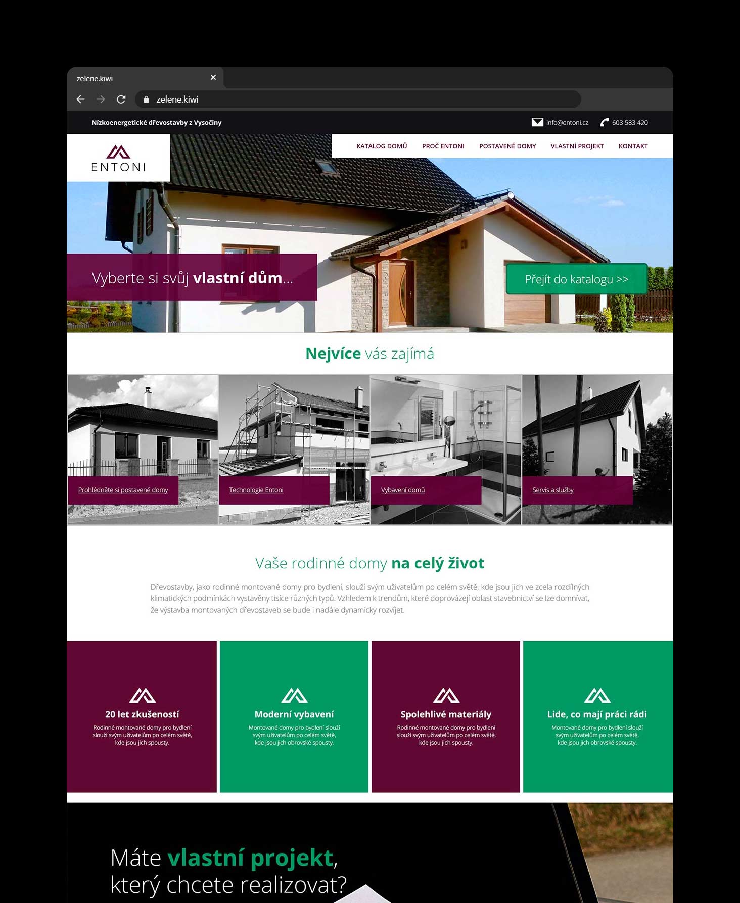 Webdesign - Entoni